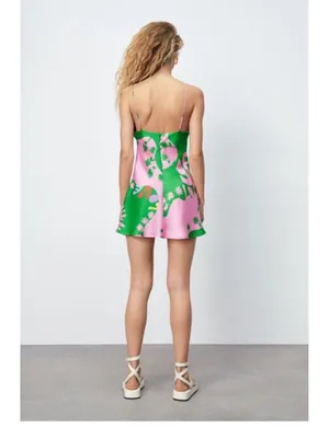 ZARA Satin Mini Dress thumbnail 2