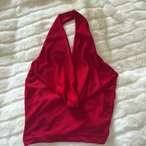 Red Shein Halter Neck Top thumbnail 2
