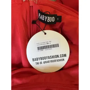 NWT Babyboo Joyce Maxi Dress Red Size Small thumbnail 8