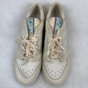 Adidas Rivalry Low Sneakers‎ Off White Cream Star Print Retro Leather Shoes 10 thumbnail 3