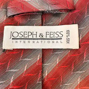 Joseph & Feiss International Silk Tie Designer Geometric Stripes Vintage Office thumbnail 7