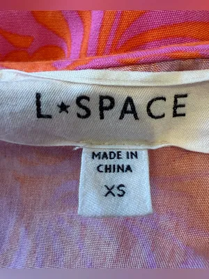 L*SPACE Kristy Mini Dress in Path to Paradise Pink Orange Size X-Small thumbnail 8