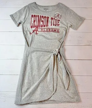 New without tags - Alabama Crimson Tide Women’s Knotted T-Shirt Dress. thumbnail 1