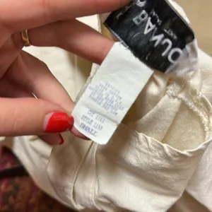 Vtg Cream Western Lace Button Up Long Sleeve High Low Unique Shirt thumbnail 9