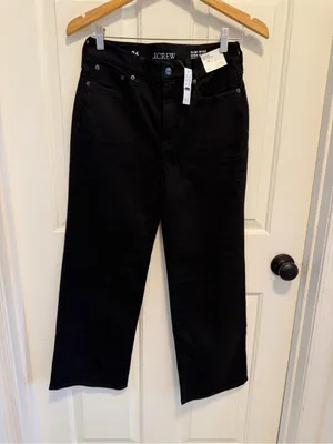 J. Crew Slim-wide Jean Black Rinse Wash Size 26 thumbnail 4
