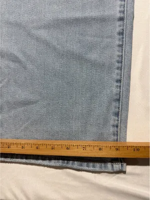 Seven7 Premium Brand Light Blue Straight Leg Jeans Size 16 thumbnail 2