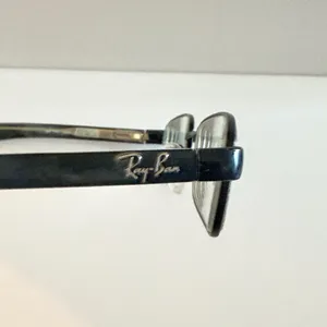 Ray-Ban Eyeglasses Black Rectangular Designer Frames thumbnail 4