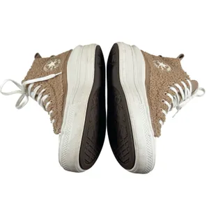 Converse Chuck Taylor All Star Platform Sherpa Sneakers Womens Sz 8.5 Beige Tan thumbnail 6