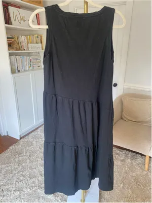 Gap Tiered Maxi Cottagecore Boho Lagenlook Sleeveless Artsy Relaxed Flowy Grunge thumbnail 3