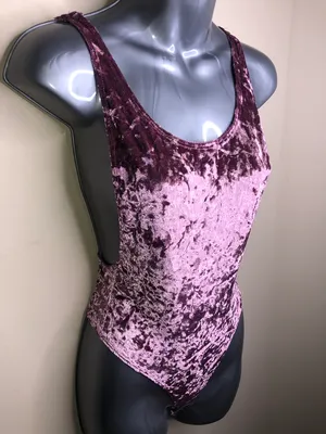 Romwe Crushed Velvet Bodysuit thumbnail 3