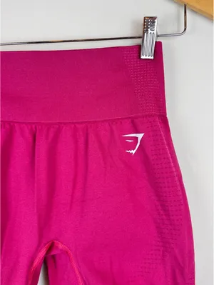 Gymshark Vital Seamless 2.0 Shorts Pink Marl High Waisted Workout Gym Size M thumbnail 5