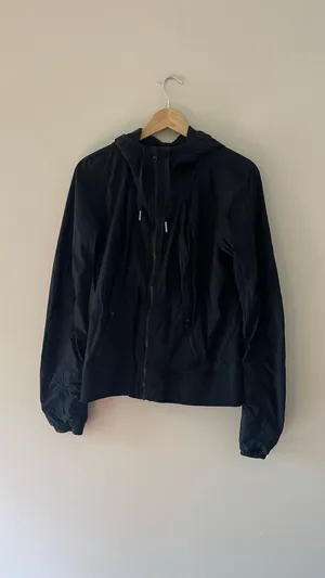 Lululemon Black Street To Studio Oversized Gathered Jacket Sz 12 thumbnail 3