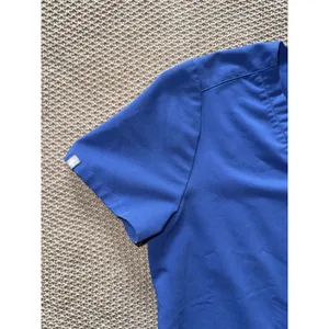 Figs Women's‎ Technical Collection Catarina Pocket Scrub Top Blue Size Small thumbnail 3