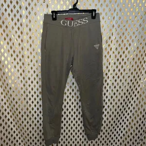 Guess Women’s Alessia Logo Waist Joggers sweat pants athleisure nude size M thumbnail 4