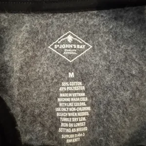 St Johns Bay Top Women's M Gray 1/4 Snap Sweatshirt Pockets Long Sleeve Fleece thumbnail 6