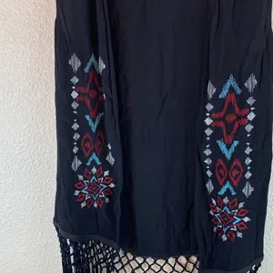 Ariat womens western vest sz s/p country fringe boho coastal cowgirl festival thumbnail 7