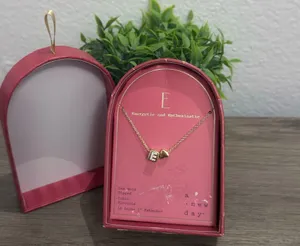 A New Day Gold Necklace with Heart and Cubic Zirconia thumbnail 2