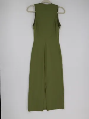 Lululemon All Yours Maxi Tank Dress Women’s XS 2 Green Sleeveless Slit Active thumbnail 9