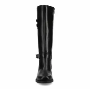 Journee Collection Sonny Knee High Wide Calf Boots in Black, Size 10 WC thumbnail 5