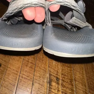 Chacos gray double strap classic size 7 hiking sandals thumbnail 4