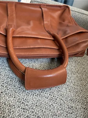 Vintage 1996 Coach 5181 Brown Leather Briefcase Messenger Bag thumbnail 5