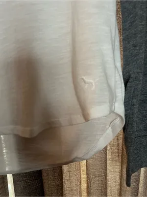 Pink Victoria’s Secret Y2K Raglan Long-Sleeve Top in White and Gray Size Medium thumbnail 5