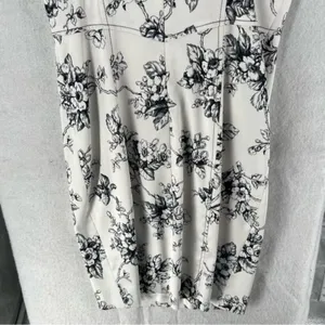 David Meister‎ Satin Floral Print V-Neck Dress thumbnail 10