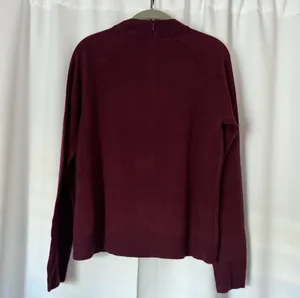 Karen Scott NWOT Dark Red Burgundy Crewneck Long Sleeve Sweater Size Medium thumbnail 5