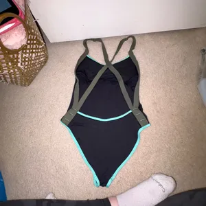 L*Space Black Swimsuit with Aqua Trim thumbnail 3