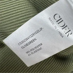 Cider Jumpsuit Square Scoop‎ Neck Wide Leg Short Sleeve Olive Green 0XL 12 14 thumbnail 12