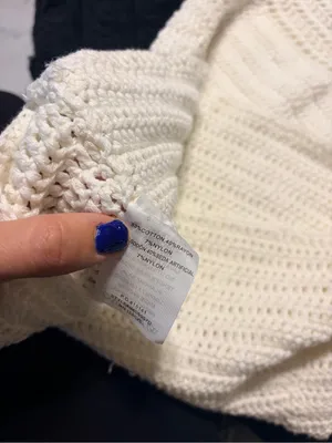 emory park Cream Crochet Halter Dress thumbnail 6
