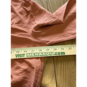 Hem & Thread ANTHROPOLOGIE Mauve Summer Blouse With Ruffles Size‎ Large Boho thumbnail 6