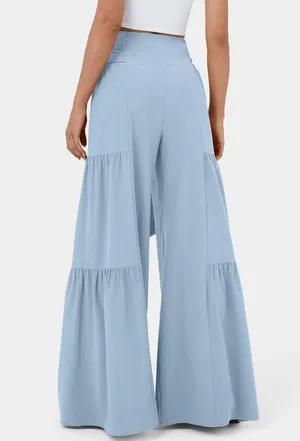 Halara Breezeful Flowy Wide Leg Pants Quick Dry High Waisted Blue M (8-10) NWT thumbnail 2