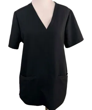 Figs Black Casma Three-Pocket Short Sleeve Scrub Top Size Medium thumbnail 1