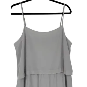 NWT Madewell Womens Silk Camisole Overlay Slip Dress‎ Fog Grey Size 14 Feminine thumbnail 5