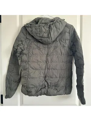 Uniqlo Ultra Light Down Zip Hooded Jacket DARK GREEN XS thumbnail 5