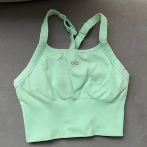 Alo Yoga Seamless Ribbed Favorite Bra Tank Spearmint S thumbnail 2