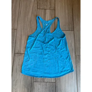 Lululemon Salute Sun Singlet II Tank Kayak Blue Luon Yoga Athletic Womens Sz 4-6 thumbnail 11
