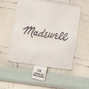 Madewell Plus‎ Size 1X Cream The Caldwell Blazer Ghent Plaid thumbnail 4