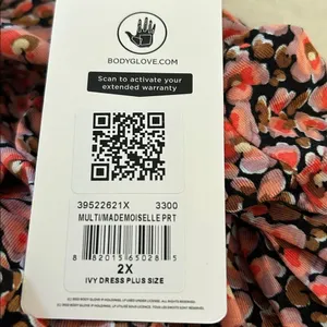 BODY GLOVE MADEMOISELLE PLUS SIZE DRESS, Multi color, Size 2X, NWT thumbnail 4