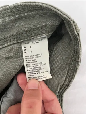 American Eagle Outfitters Olive Utility Mini Skirt with Front Pockets thumbnail 7