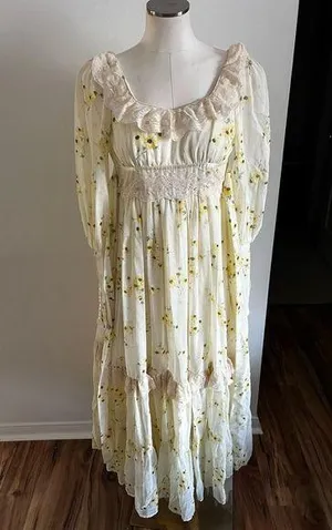 1970s By Jessica - Rare “daisy” print dress, Size 5 Made In USA. vinta thumbnail 2