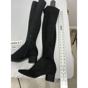Womans Size 9 Black Otk Pointed Toe 1/4 Zip Block Heel Boots thumbnail 3