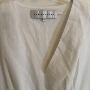 Endless Rose‎ Lace Trim Puff Sleeve Minidress White Sz S Coquette Cottage Core thumbnail 2