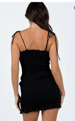 Princess Polly Black Mini Dress (4) thumbnail 3