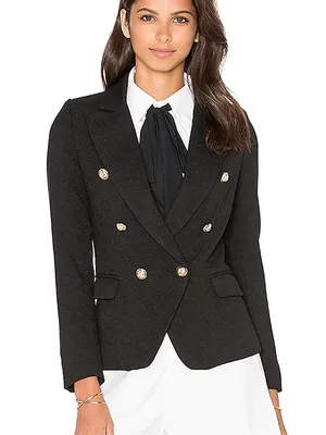 Lioness Palermo Blazer‎ Black Double Breasted Size Medium thumbnail 6