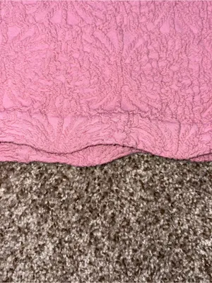 Pink Rose Textured Tank Top Women's S/M Pink Sleeveless Top thumbnail 5