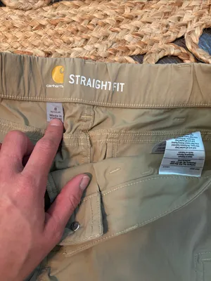 Carhartt Force Madden Cargo Short Straight Fit Size 8 Cream thumbnail 2