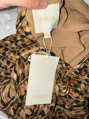 Parker Brown Printed Slip Maxi Dress with Spaghetti Straps thumbnail 5