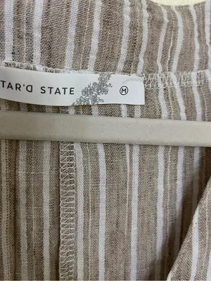 NEW Altar’d State Striped Romper Size Medium Available NWT thumbnail 5